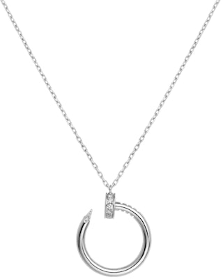 (W) 까르띠에 저스트 앵 클루 다이아몬드 18K 화이트 골드 여성용 목걸이. B7224514 Order (W) 까르띠에 저스트 앵 클루 다이아몬드 18K 화이트 골드 여성용 목걸이. B7224514