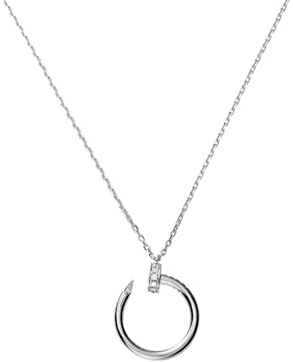 (W) 까르띠에 저스트 앵 클루 다이아몬드 18K 화이트 골드 여성용 목걸이. B7224514 Purchase (W) 까르띠에 저스트 앵 클루 다이아몬드 18K 화이트 골드 여성용 목걸이. B7224514