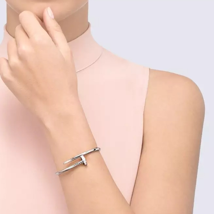 Purchase (W) 卡地亞Juste un Clou白金鑽石手鐲18K女用版。 B6048717