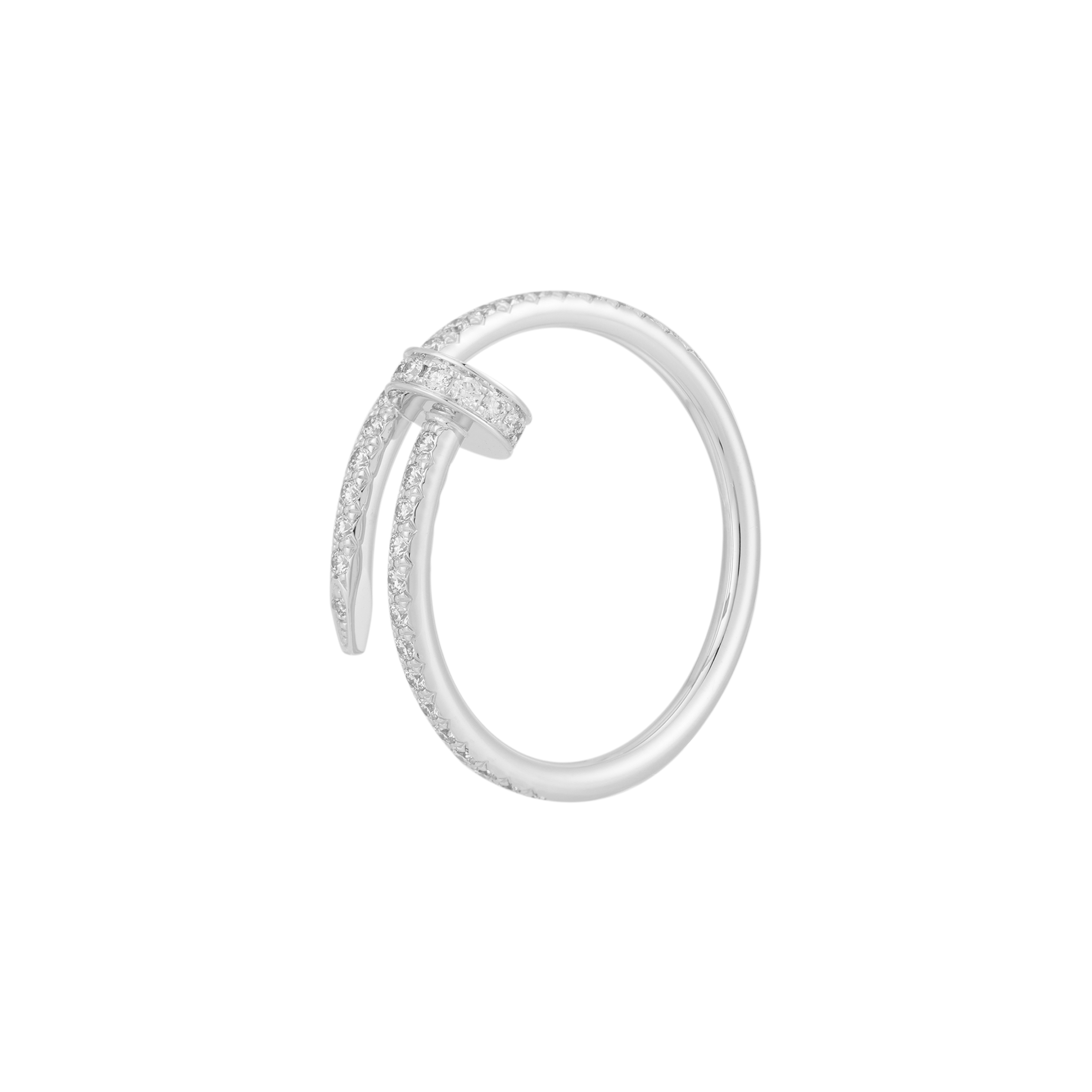 (Women) Cartier Juste Un Clou Diamond Nail Ring for Women. B4231600