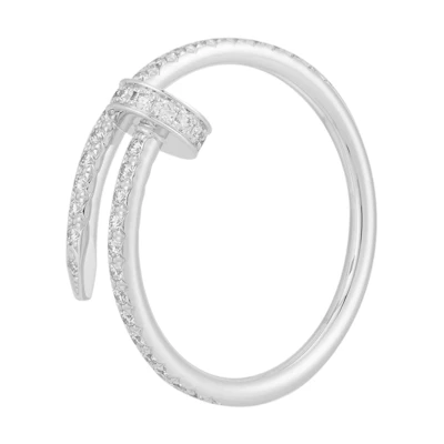 (Women) Cartier Juste Un Clou Diamond Nail Ring for Women. B4231600