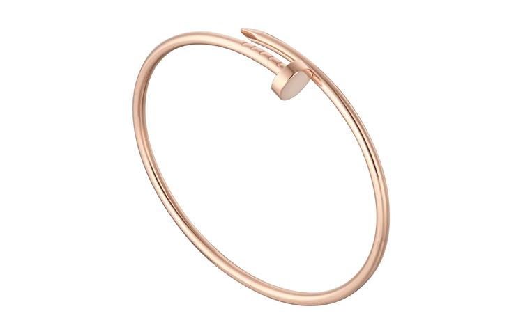 Lookbook (W) 卡地亞Juste un Clou玫瑰金釘子設計手鐲女款 B6062517