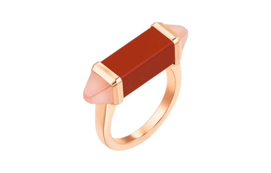(Women) Cartier Les Berlingots 18K Rose Gold Ring for Women - Luxurious & Unique Design. B4237700