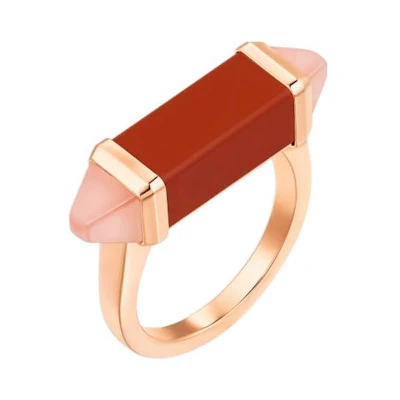 (Women) Cartier Les Berlingots 18K Rose Gold Ring for Women - Luxurious & Unique Design. B4237700