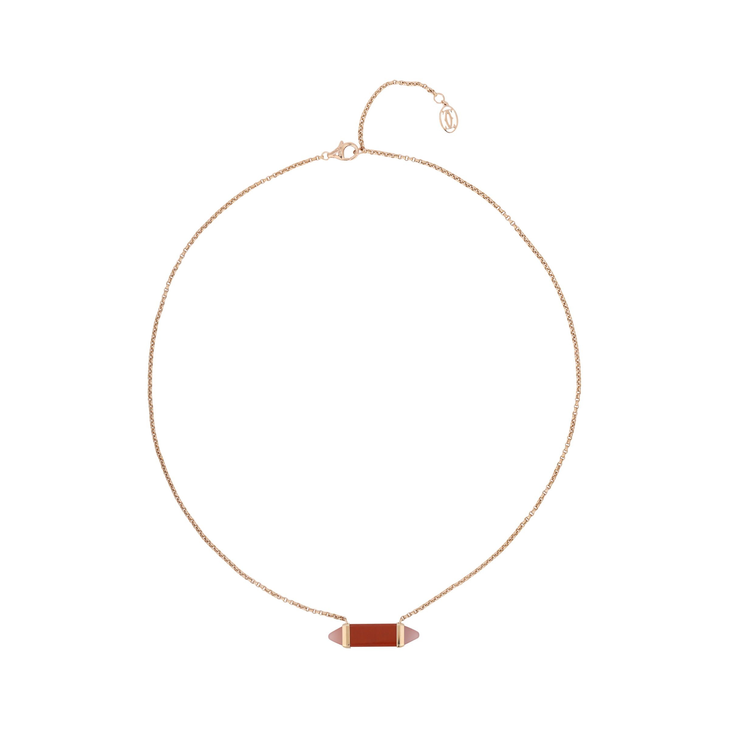 (Women) Cartier Les Berlingots Red Carnelian Necklace for Women. B7224854