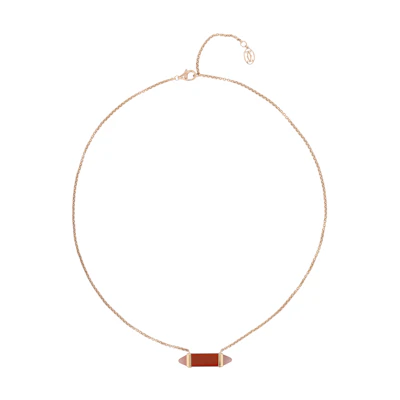 (Women) Cartier Les Berlingots Red Carnelian Necklace for Women. B7224854