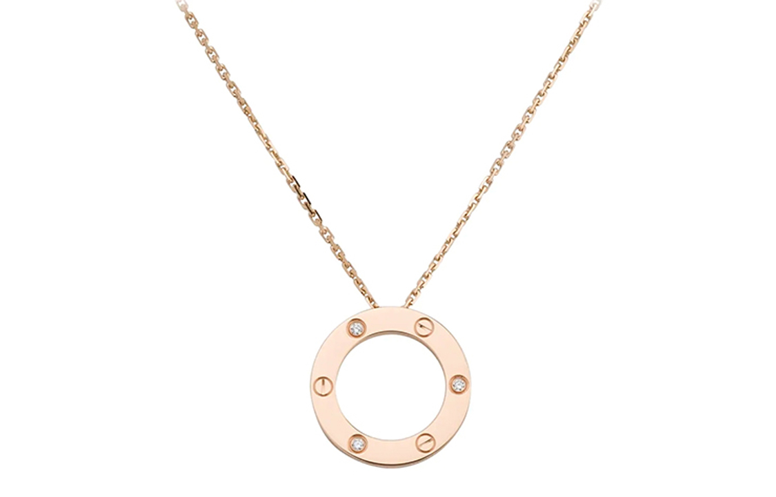 Order (W) 까르띠에 러브 18K 로즈골드 여성 목걸이 - 우아하고 프리미엄 주얼리. B7014700