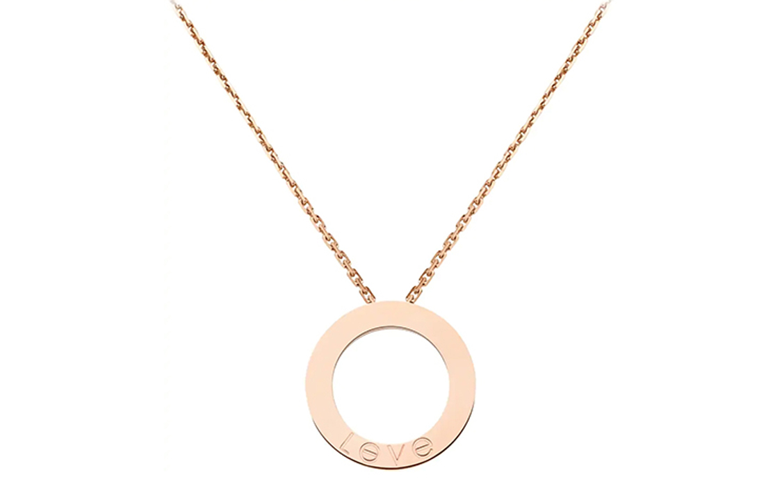 Lookbook (W) 까르띠에 러브 18K 로즈골드 여성 목걸이 - 우아하고 프리미엄 주얼리. B7014700