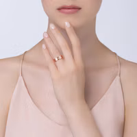 Lookbook (Women) Cartier LOVE 18K Rose Gold Ring 5.5mm Wide with 3 Diamonds for Women. B4087500