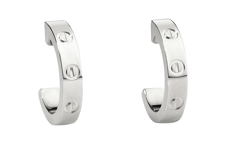 Order (W) Anting Cartier Love 18K Emas Putih Perak Putih B8028900