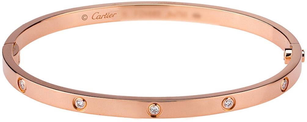 (W) Cartier 愛戀手鐲 小款 18K玫瑰金 3.65mm 10顆鑽石 B6047917 Order (W) Cartier 愛戀手鐲 小款 18K玫瑰金 3.65mm 10顆鑽石 B6047917