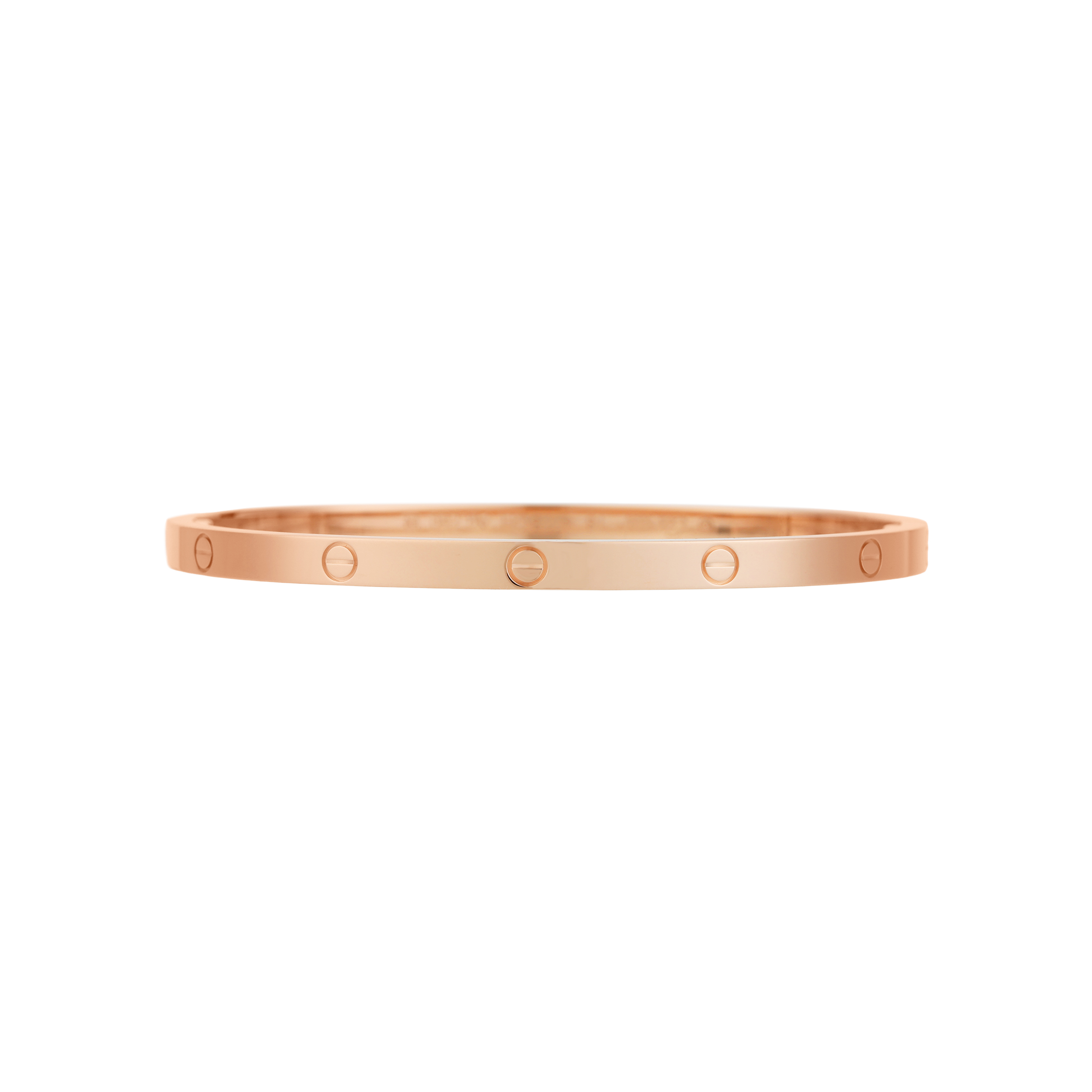 (Women) Cartier Love Bracelet Small Model Slim 18K Rose Gold for Women. B6047300