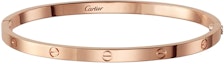 Shop (W) 卡地亞LOVE小型手環纖細版18K玫瑰金女用 B6047300