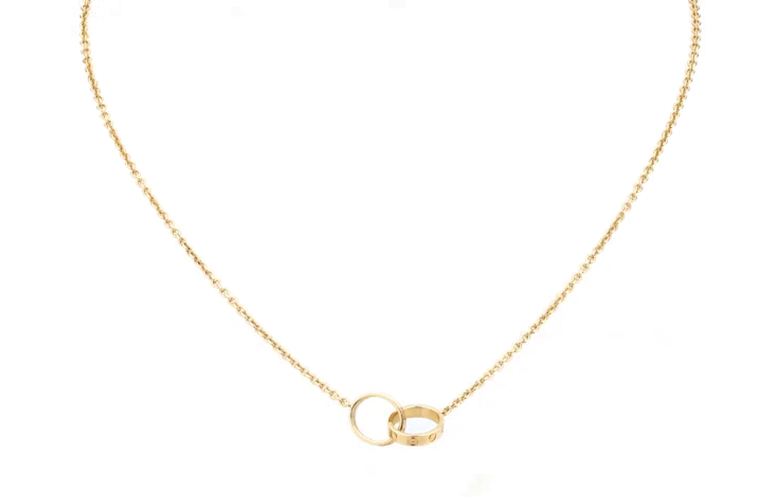 (Women) CARTIER LOVE Collection Interlocking Classic 18K Gold Necklace for Women. B7212400 圖 2