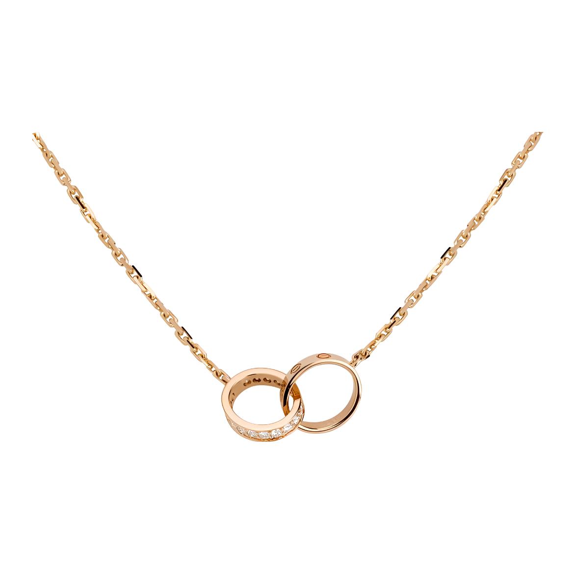 (Women) Cartier Love Necklace 18k Rose Gold  Fashion Jewelry B7013900