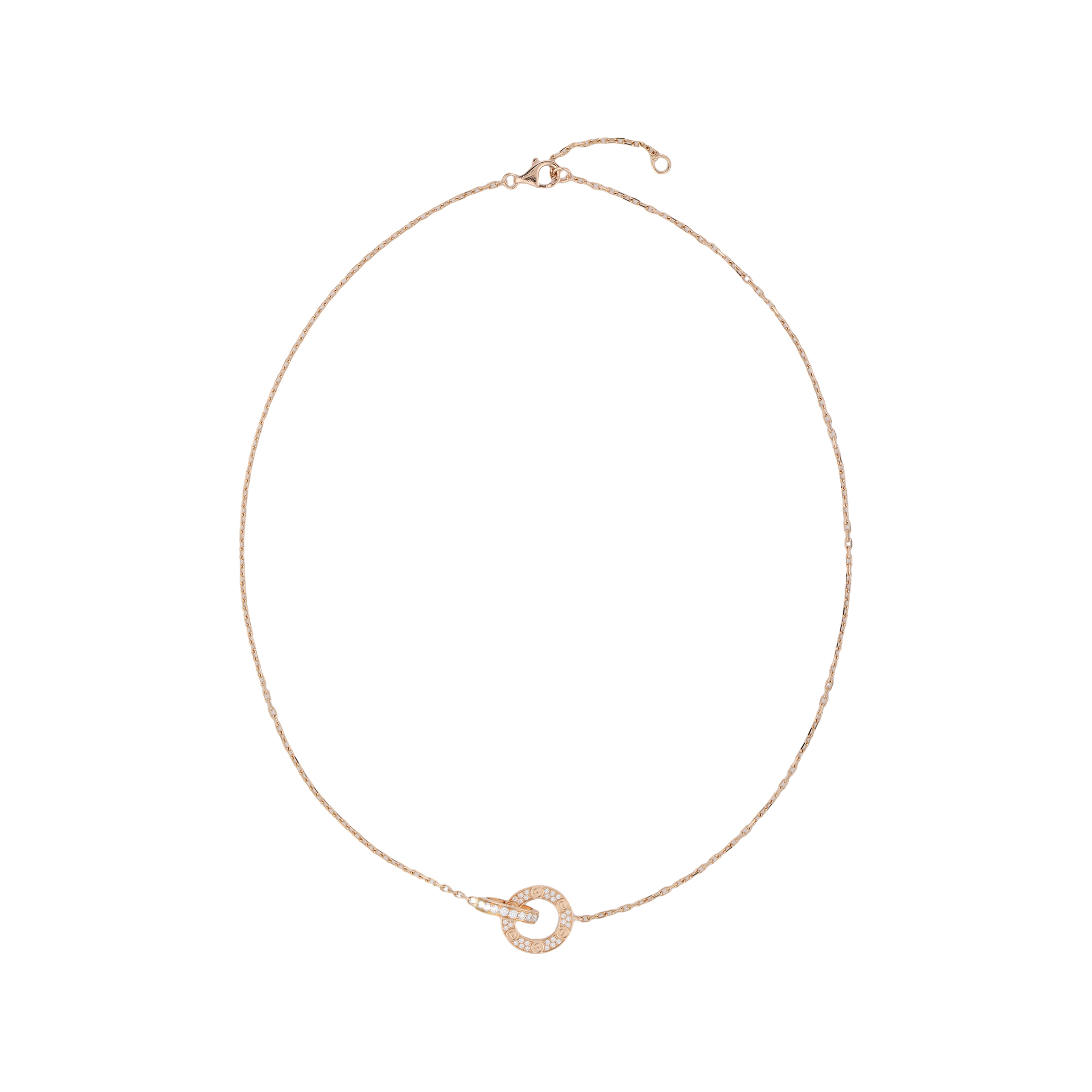(Women) Cartier Love Necklace 18K Rose Gold Elegant Design for Women. B7224528