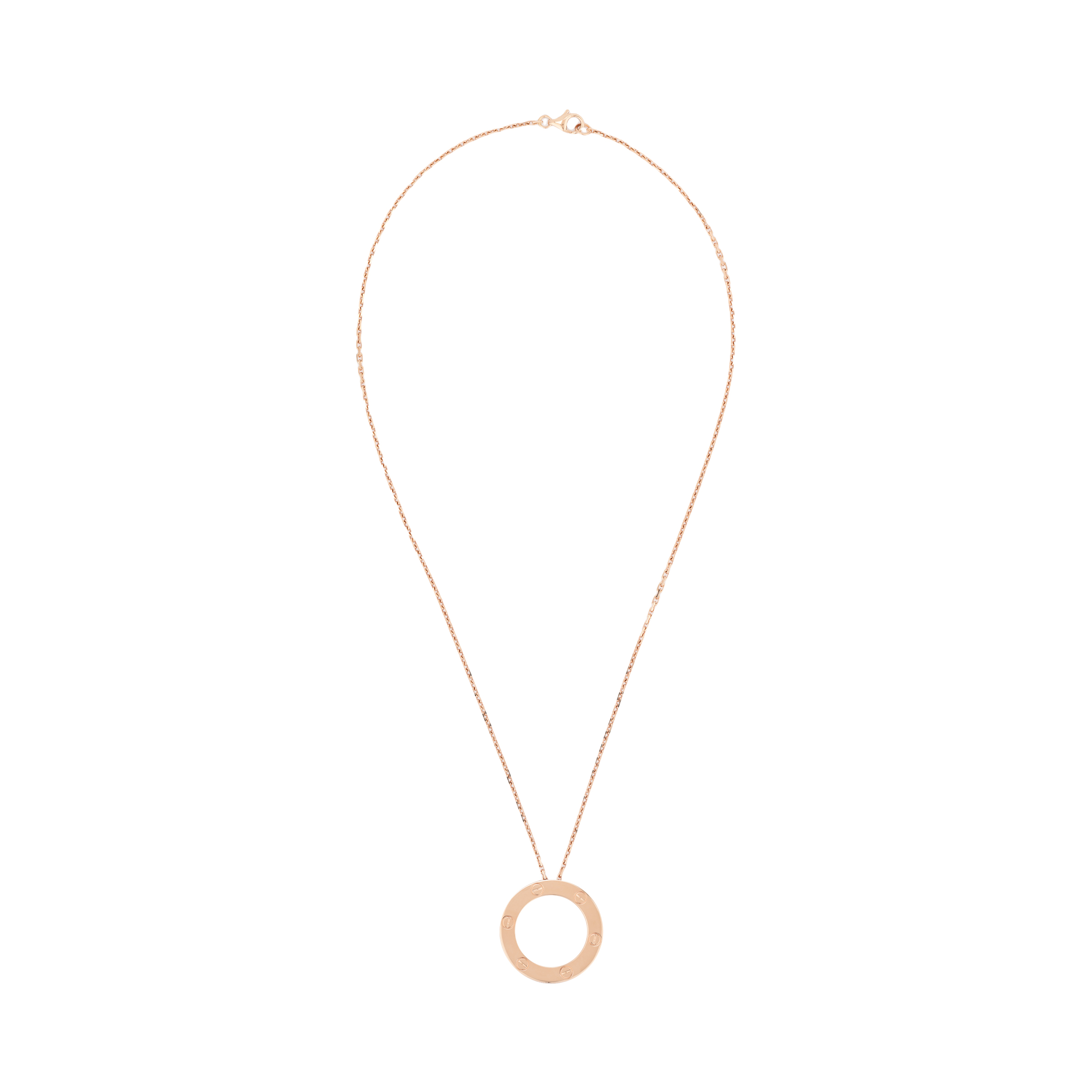 (Women) Cartier Love Necklace 18K Rose Gold for Women - Elegant and Stylish. B7014400