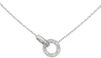 Order (W) 까르띠에 러브 네크리스 클래식 18K 화이트 골드 여성용 목걸이. B7216300