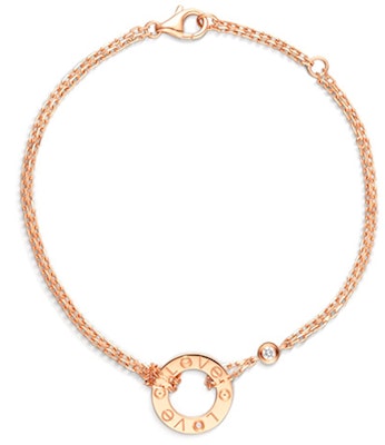 (W) Cartier LOVE 玫瑰金18K女士吊墜手鍊 - 玫瑰金色 CRB6063600 Order (W) Cartier LOVE 玫瑰金18K女士吊墜手鍊 - 玫瑰金色 CRB6063600