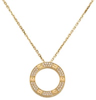 (Women) Cartier LOVE Series 18K Gold Trendy High-End Necklace for Women - Gold. B7058400 (Women) Cartier LOVE Series 18K Gold Trendy High-End Necklace for Women - Gold. B7058400