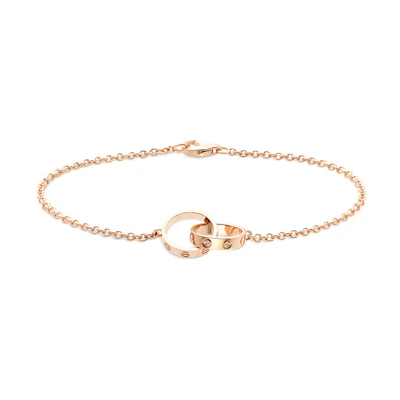 (Women) Cartier LOVE Series 18K Rose Gold Bracelet for Women Fashion Jewelry B6027000