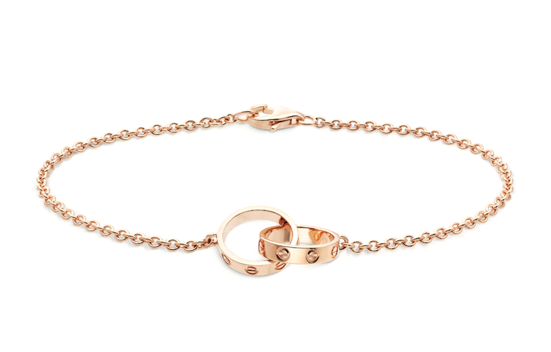 (Women) Cartier LOVE Series 18K Rose Gold Bracelet for Women Fashion Jewelry B6027000 圖 2