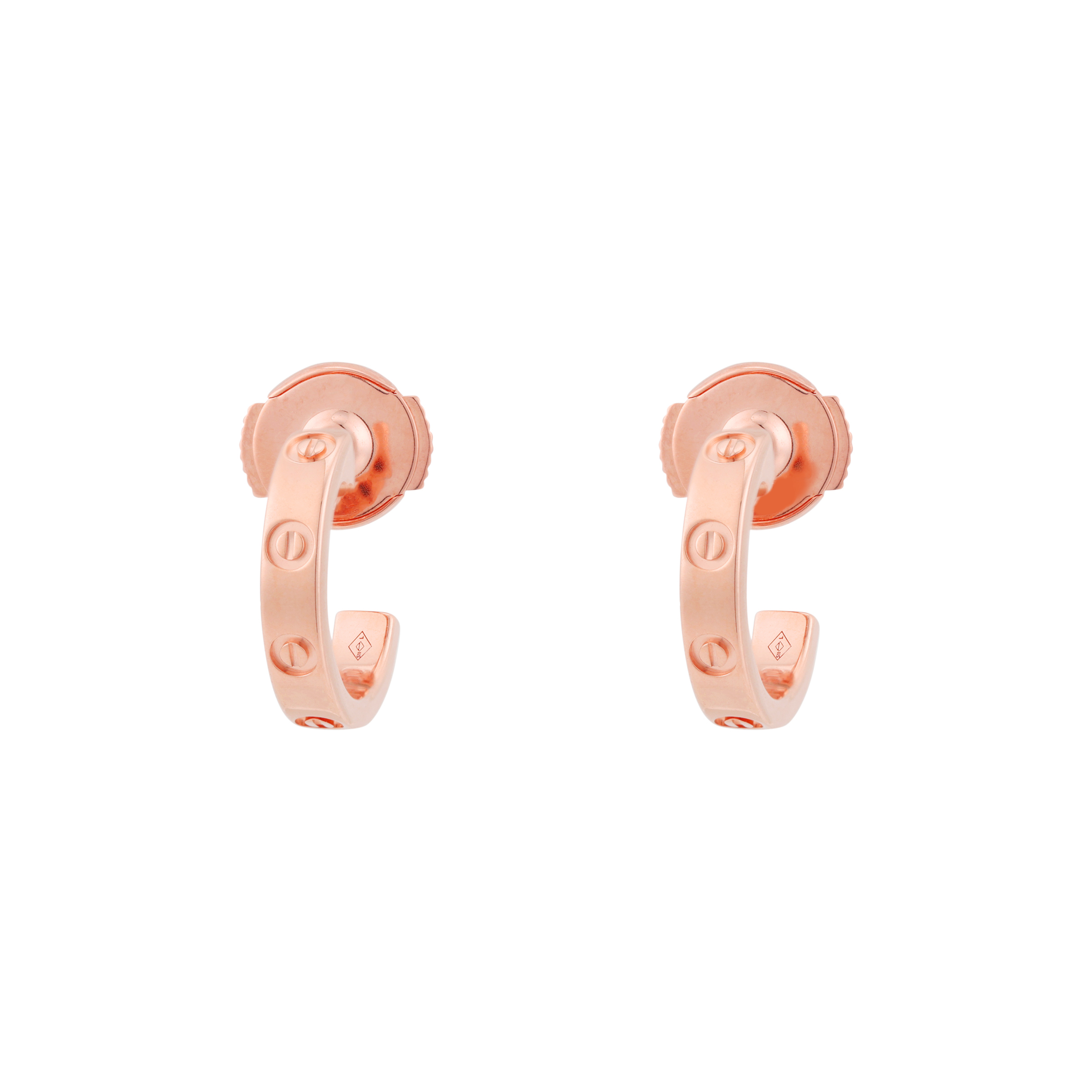 (Women) Cartier LOVE Series 18K Rose Gold Earrings for Women - Rose Gold Color. CRB8029000
