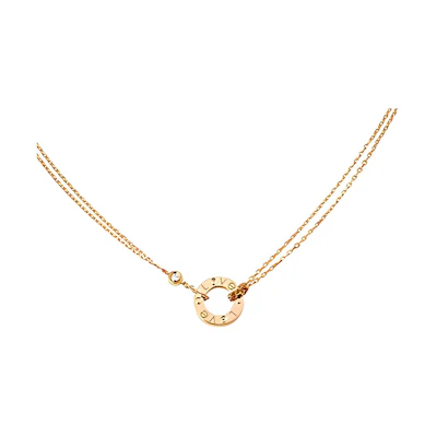 (Women) Cartier LOVE Series 18k Rose Gold Necklace for Women - Rose Gold Color. B7224509