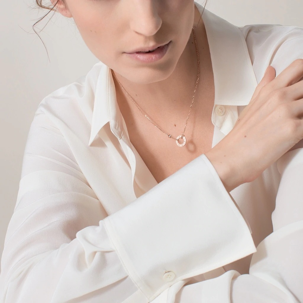 Purchase (W) 卡地亚LOVE系列18K玫瑰金项链女款-玫瑰金色。 B7224509