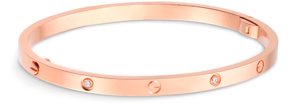 (W) Cartier LOVE 系列鑽石18K玫瑰金窄版手鐲 女款 B6047617 Order (W) Cartier LOVE 系列鑽石18K玫瑰金窄版手鐲 女款 B6047617