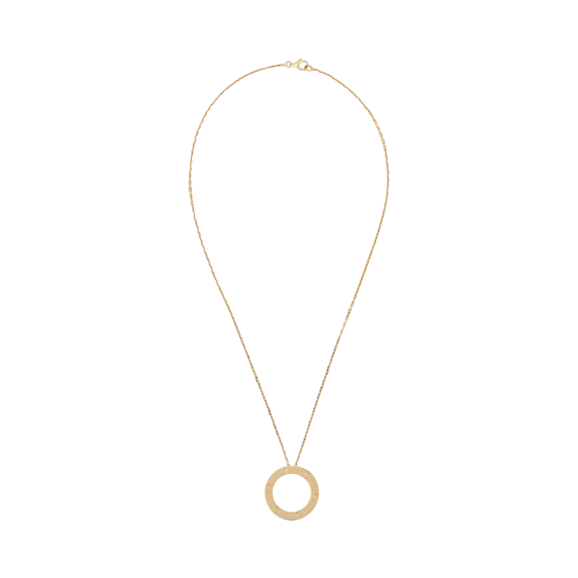 (Women) Cartier LOVE Series Minimalist Gold Necklace for Women - Stylish & Comfortable. B7014200