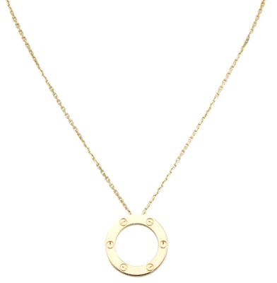 (W) 까르띠에 LOVE 시리즈 여성용 미니멀 골드 목걸이 - 스타일리시하고 편안한 디자인. B7014200 Purchase (W) 까르띠에 LOVE 시리즈 여성용 미니멀 골드 목걸이 - 스타일리시하고 편안한 디자인. B7014200