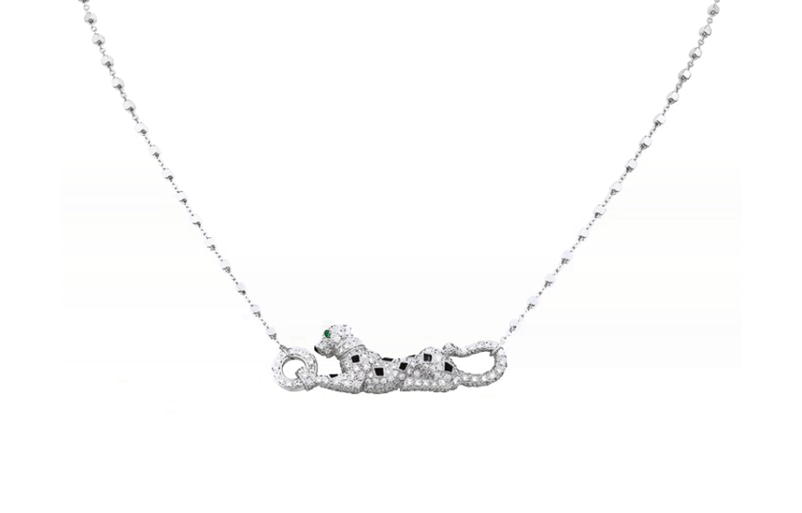 (Women) Cartier Panthère 18K White Gold Necklace with Animal Pendant -  Silver. N7424218 圖 2