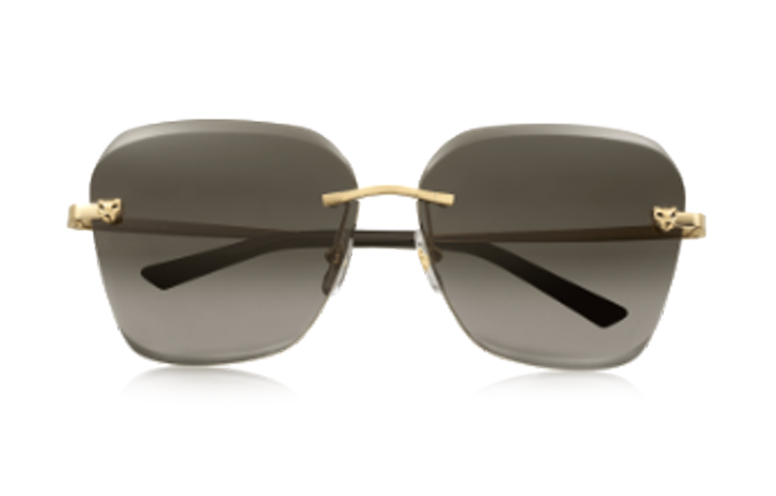 Lookbook (W) Cartier Panthère 金色不規則形女款太陽眼鏡 ESW00372