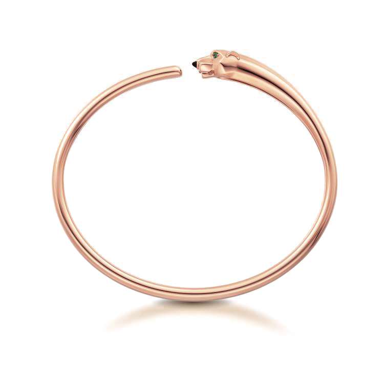 Lookbook (W) Cartier Panthère玫瑰金縞瑪瑙沙弗萊石手鐲-女用玫瑰金款式 B6067317