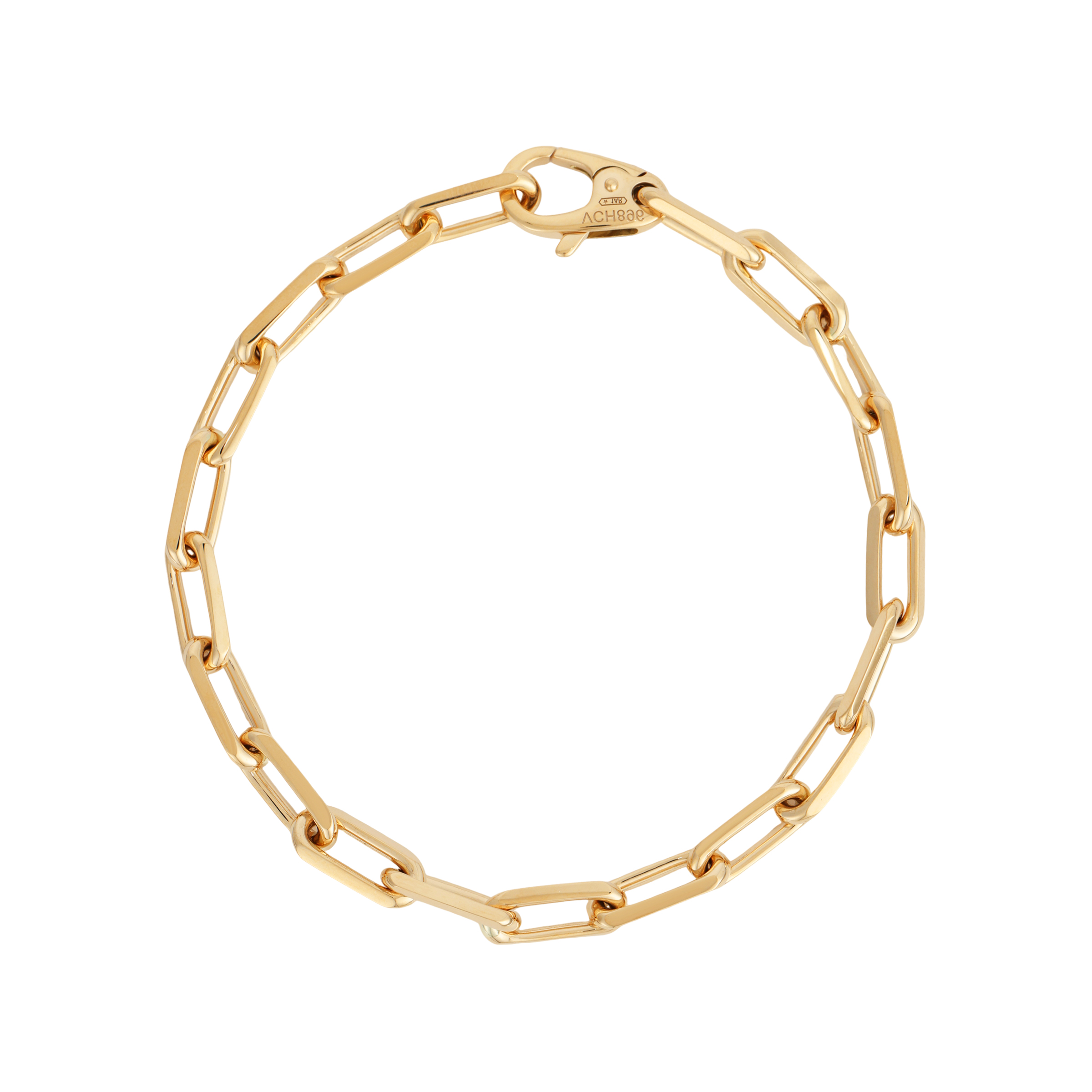 (Women) Cartier Santos De Cartier Letter Cutout Gold Bracelet for Women - Gold. B6021300