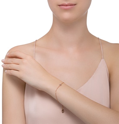 (W) Cartier Saphirs Légers 粉色18K金手鏈 女款 B6037300 1