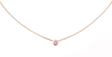 Order (W) Cartier Saphirs Légers 18K玫瑰金項鍊 女士款 B7218400
