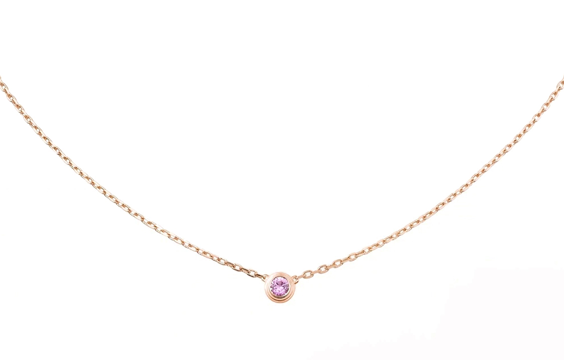 Purchase (W) 까르띠에 사피르 레제르 18K 로즈 골드 여성용 목걸이. B7218400
