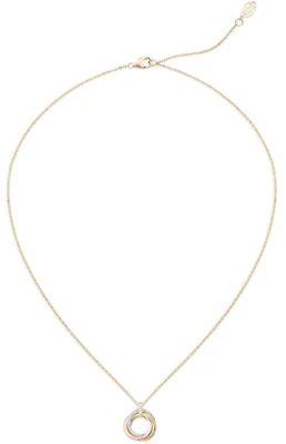 (W) Cartier Trinity Kalung Emas/Rose Gold/White Gold Berlian 18K Emas B7224849 Order (W) Cartier Trinity Kalung Emas/Rose Gold/White Gold Berlian 18K Emas B7224849