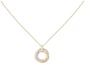 Lookbook (W) Cartier Trinity Kalung Emas/Rose Gold/White Gold Berlian 18K Emas B7224849