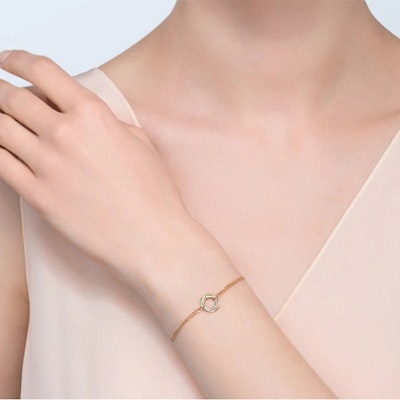 (W) 卡地亞 Trinity 18K玫瑰金手鍊 女款 - 玫瑰金色 B6036815 Sizing (W) 卡地亞 Trinity 18K玫瑰金手鍊 女款 - 玫瑰金色 B6036815