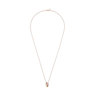(Women) Cartier Trinity 18K Rose Gold Necklace for Women with Inlaid Design. B7224992