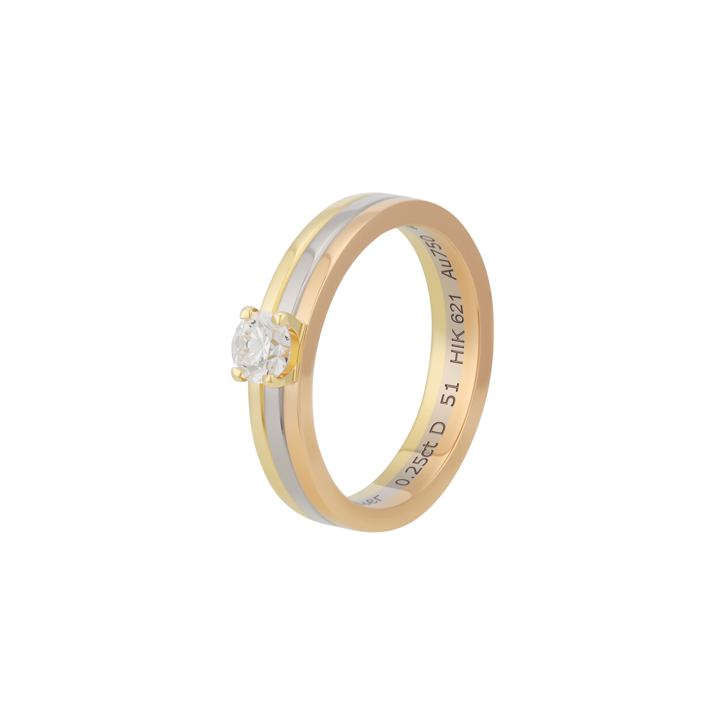 (Women) Cartier Trinity 18K Rose Gold Ring for Women. N4204200