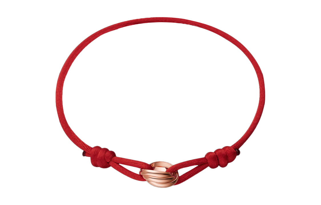 Order (W) Cartier Trinity 18K玫瑰金繩編手鍊女士款 B6069100