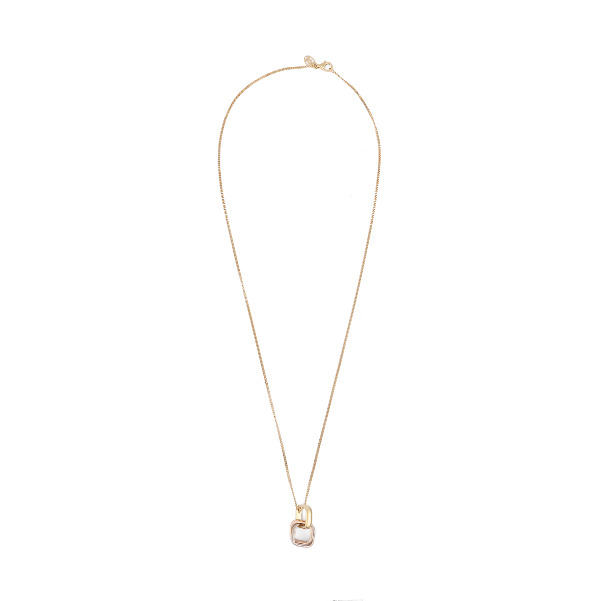 (Women) Cartier Trinity 18K White & Rose Gold Necklace for Women - Gold. B7224955