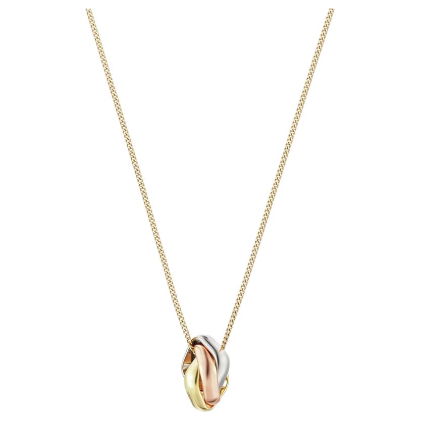 (Women) Cartier Trinity 18K White & Rose Gold Necklace for Women - Gold. B7224955 圖 3