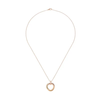 (Women) Cartier Trinity 18K White Gold Diamond Pendant Necklace for Women. B7058700
