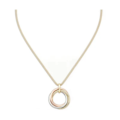(Women) Cartier Trinity Multicolor Pendant Necklace Large 18K Gold for Women. B7224813
