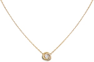 (Women) Cartier Trinity Necklace 18K White, Yellow, Rose Gold with Diamond for Women. B7224900 (Women) Cartier Trinity Necklace 18K White, Yellow, Rose Gold with Diamond for Women. B7224900